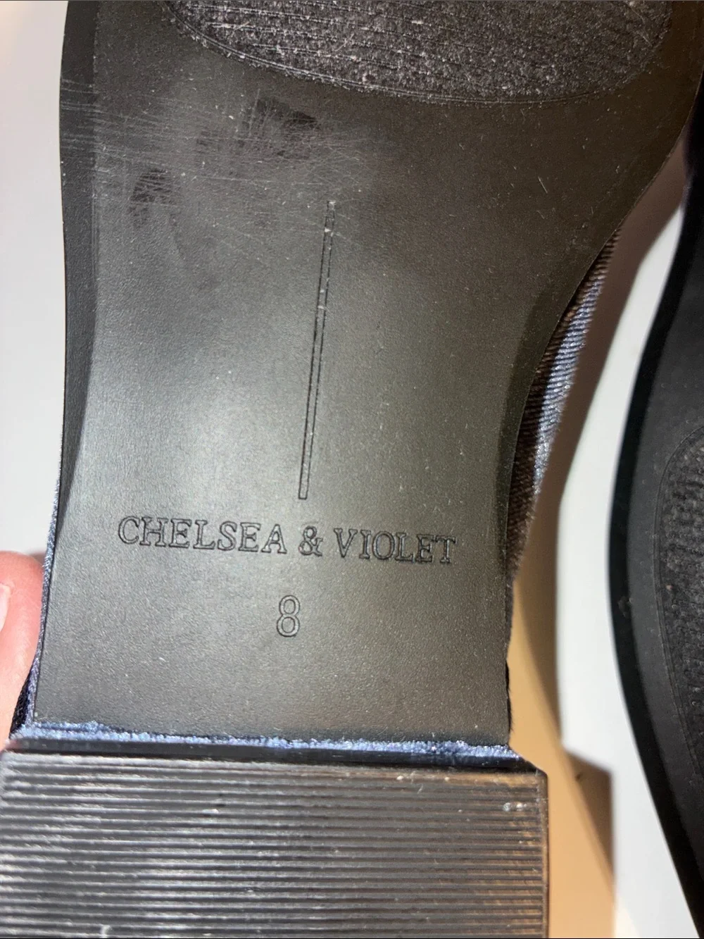 Chelsea & Violet, Women’s 8,  Blue Velvet Slip-On Loafers